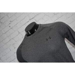Under Armour Shirt Men Size Small Gym Performance HeatGear Long Sleeve Gray